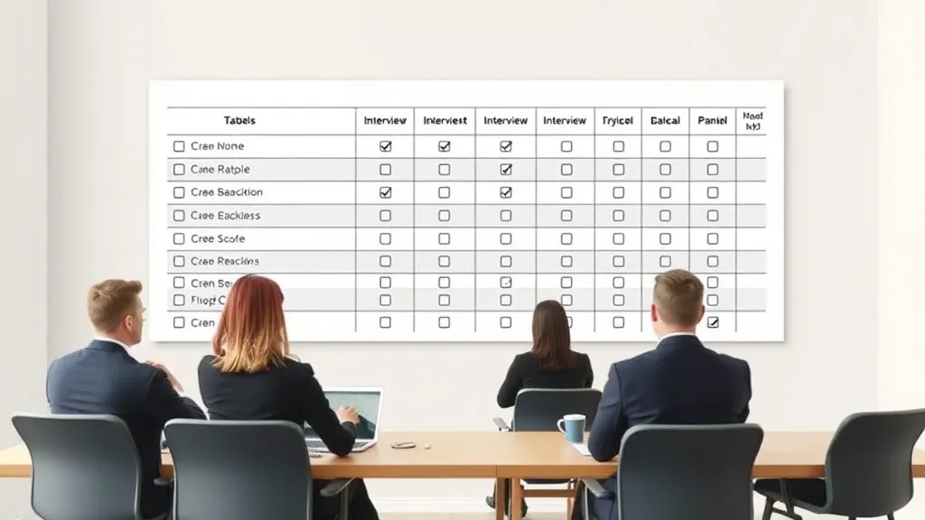 Entretien de recrutement structuré : questions et scoring des candidats
