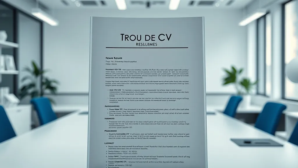 Trou de CV après une maladie : comment en parler sans se faire éliminer